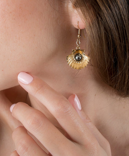 Sylvie Monthulé Ocean Secrets Design Earrings Gold - Pleasurements