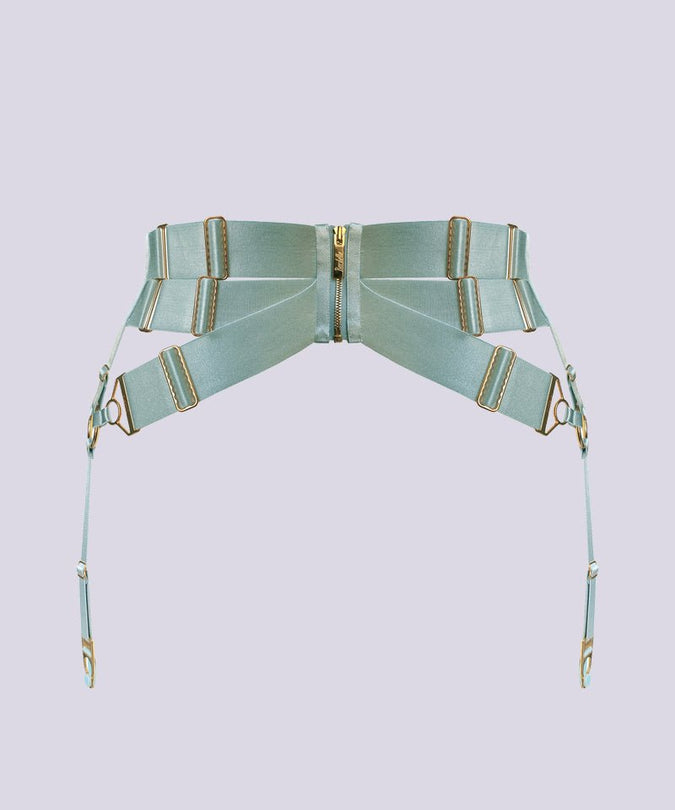 Bordelle Aurea Suspender Sage - Pleasurements