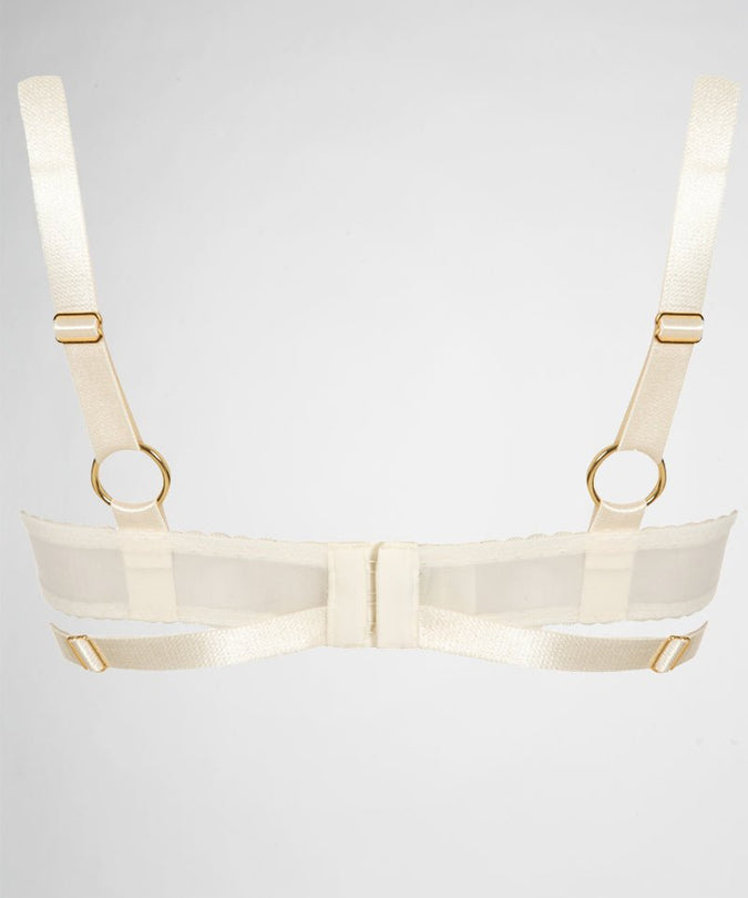 Bordelle Gia Shelf Open Bra Ivory - Pleasurements