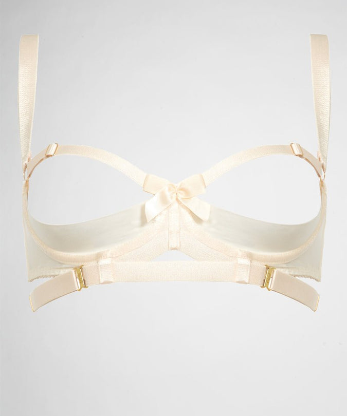 Bordelle Gia Shelf Open Bra Ivory - Pleasurements
