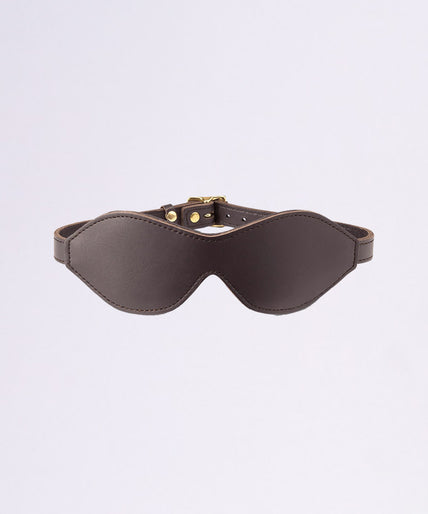 Leather Blindfold Brown