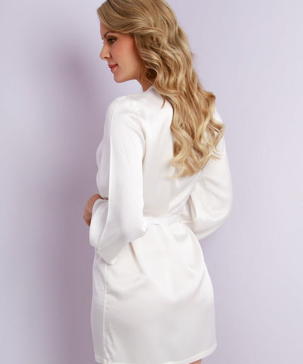 Marjolaine Laser Silk Kimono Ivory - Pleasurements